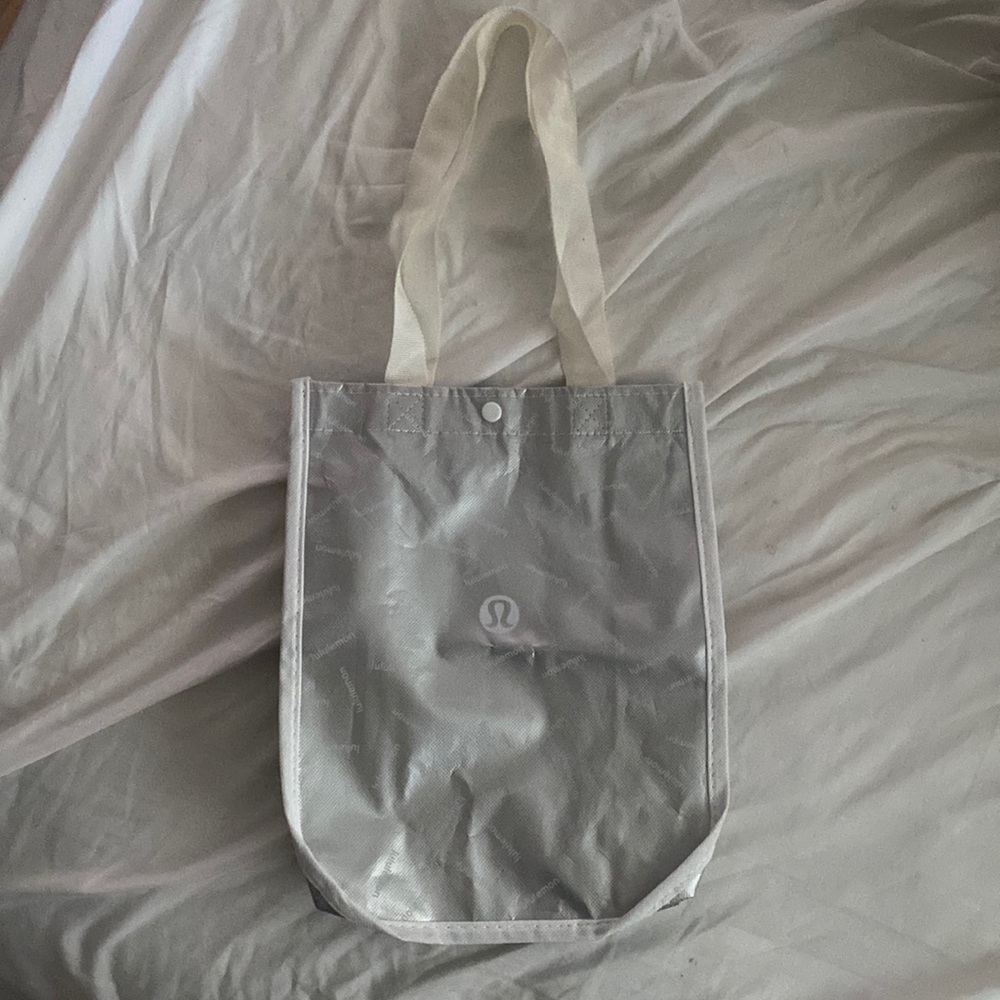Small Silver Reflective Lululemon Bag